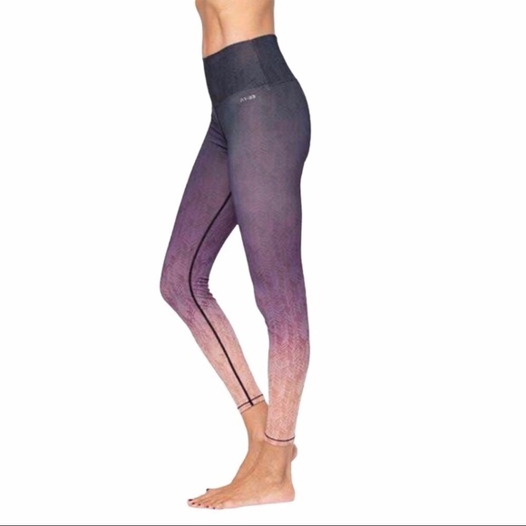 AR-33 Pants - AR-33 Alpha High Waist Ombre Leggings Size Medium Purple Activewear High Waist